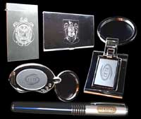 Metalic promotional items engraving