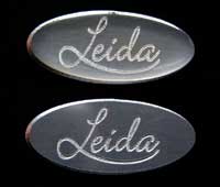 Aluminum engraved logo