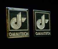 Brass engraved logo