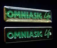 Brass engraved logos
